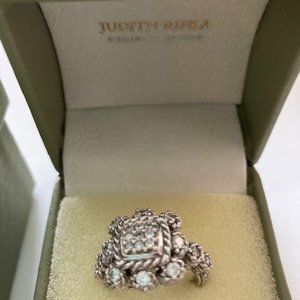 Judith Ripka Diamonique Size 7 with original boxes